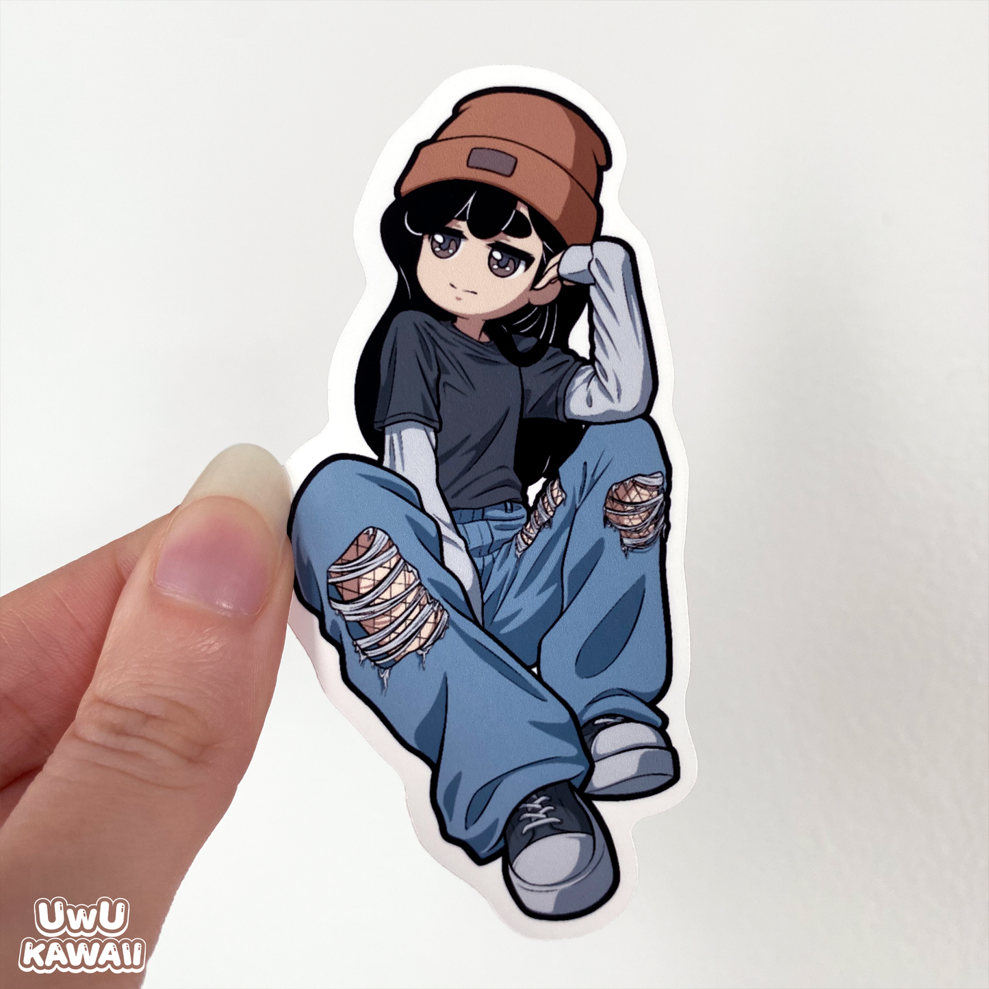 Grunge Die-Cut Sticker
