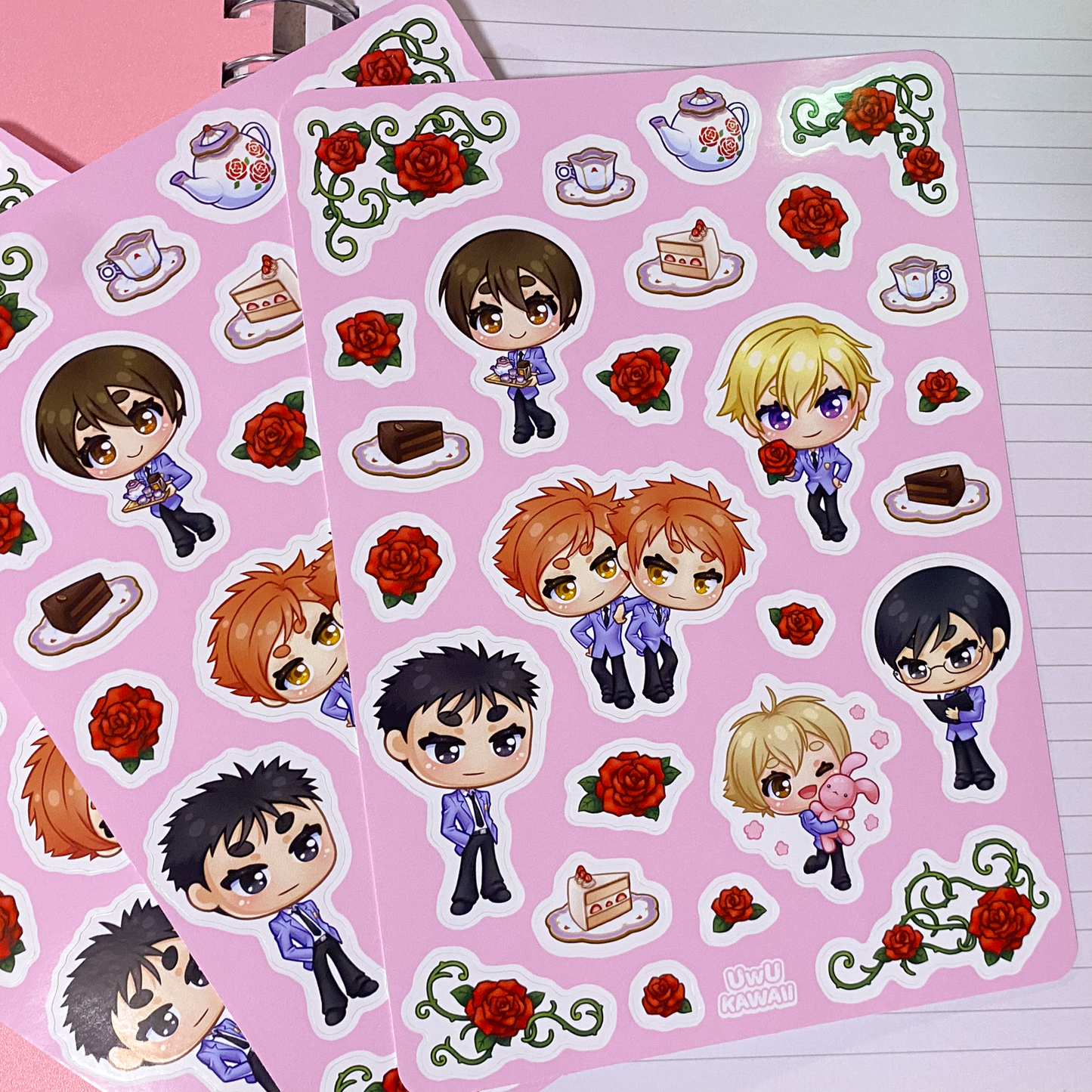 Host Club 5x7" Sticker Sheet