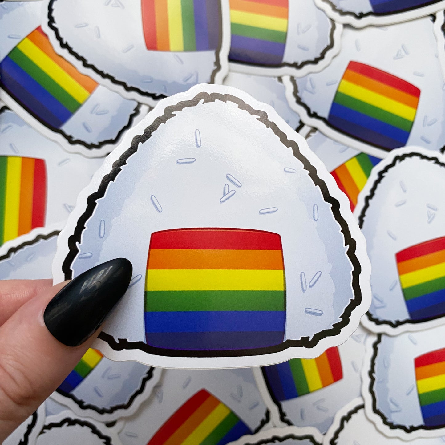 Onigiri Pride Die-Cut Stickers