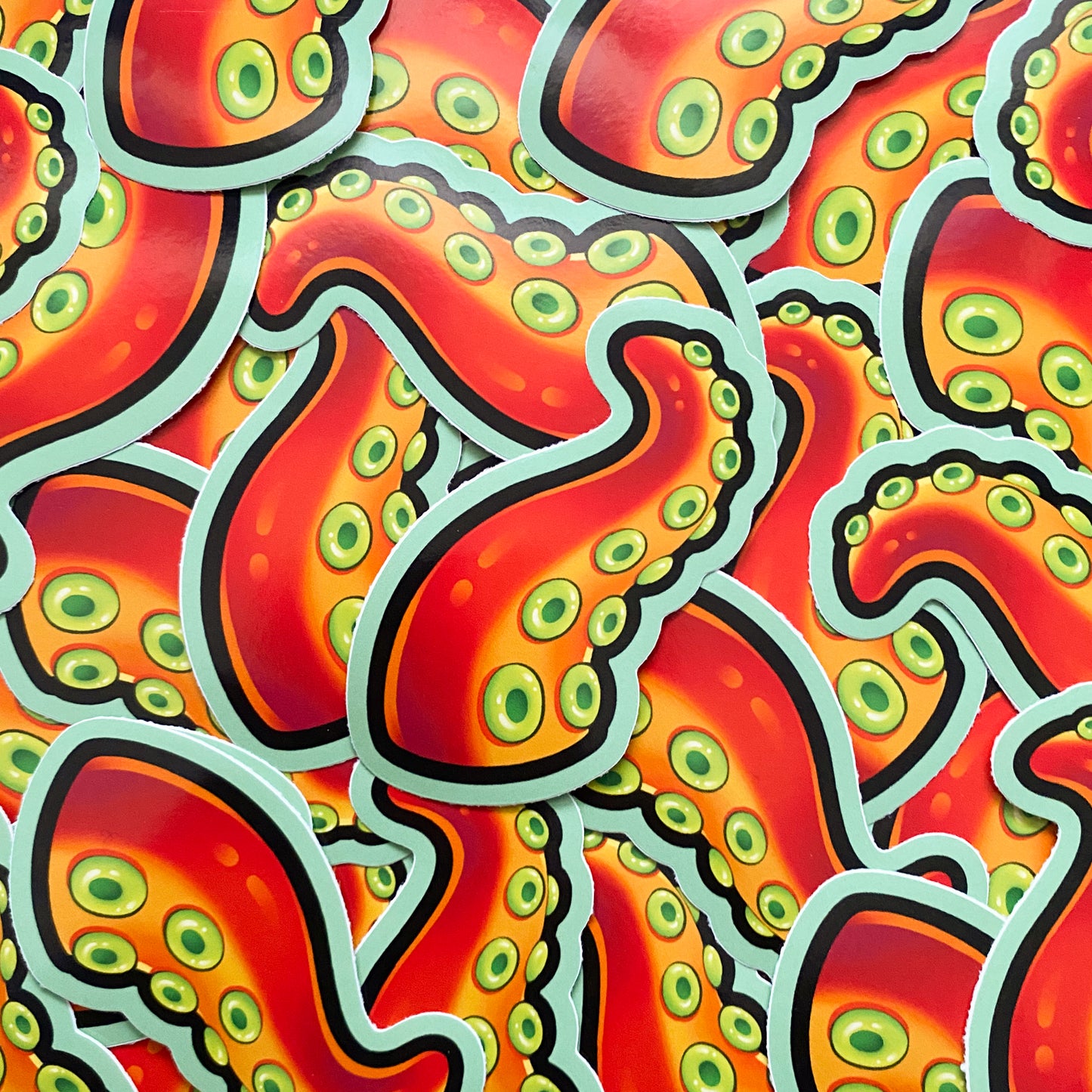 Tentacle Die-Cut Stickers