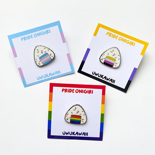 Onigiri Pride Hard Enamel Pins