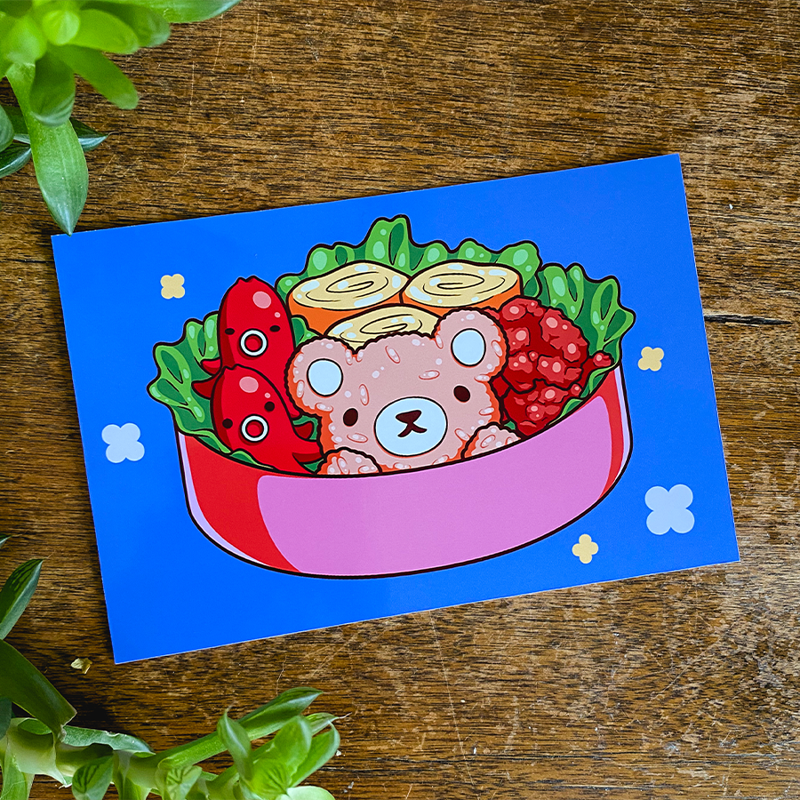 Bento Friends 4x6” Print