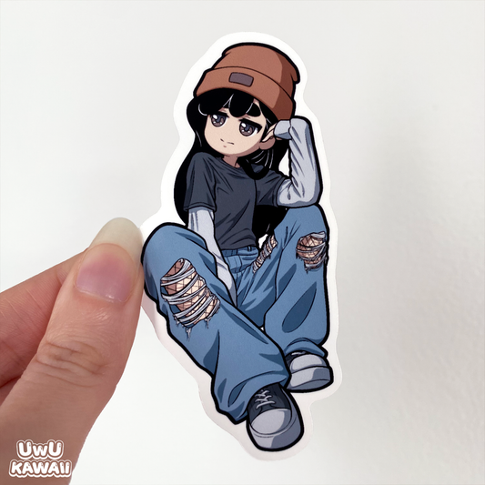 Grunge Die-Cut Sticker