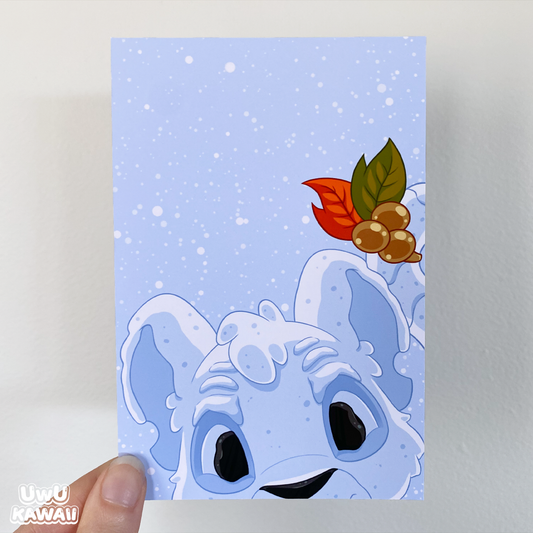 Snow Kougra 4x6” Print