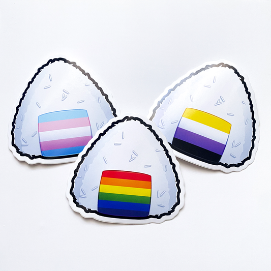 Onigiri Pride Die-Cut Stickers