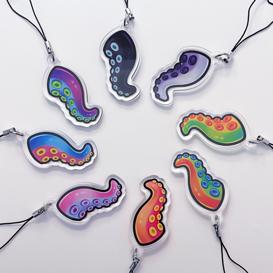 Tentacle Acrylic Phone Charm