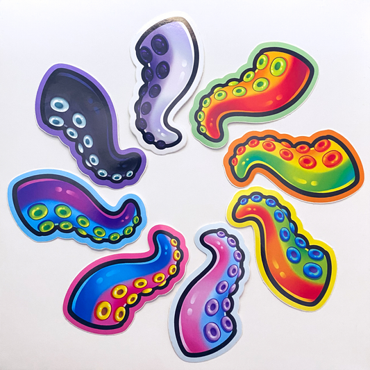 Tentacle Die-Cut Stickers